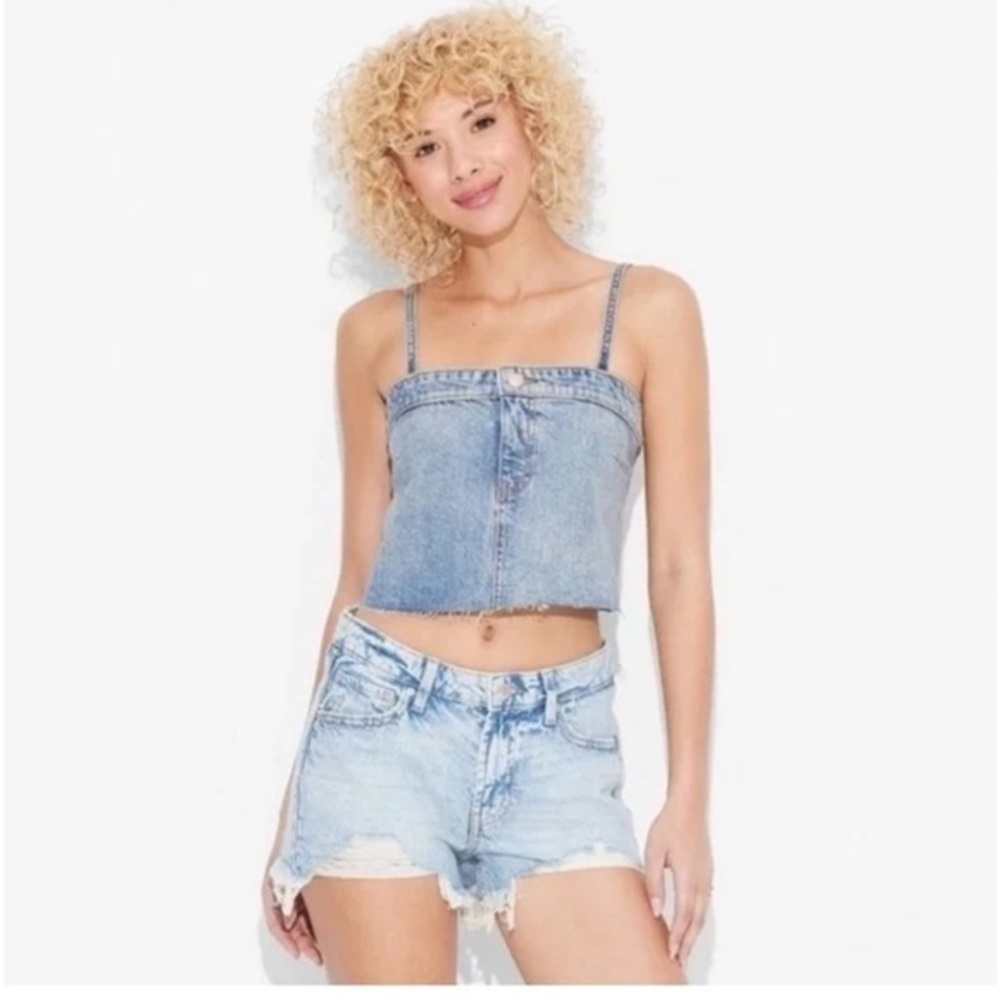 NWT‎ Wild Fable Denim Blue Women's Top